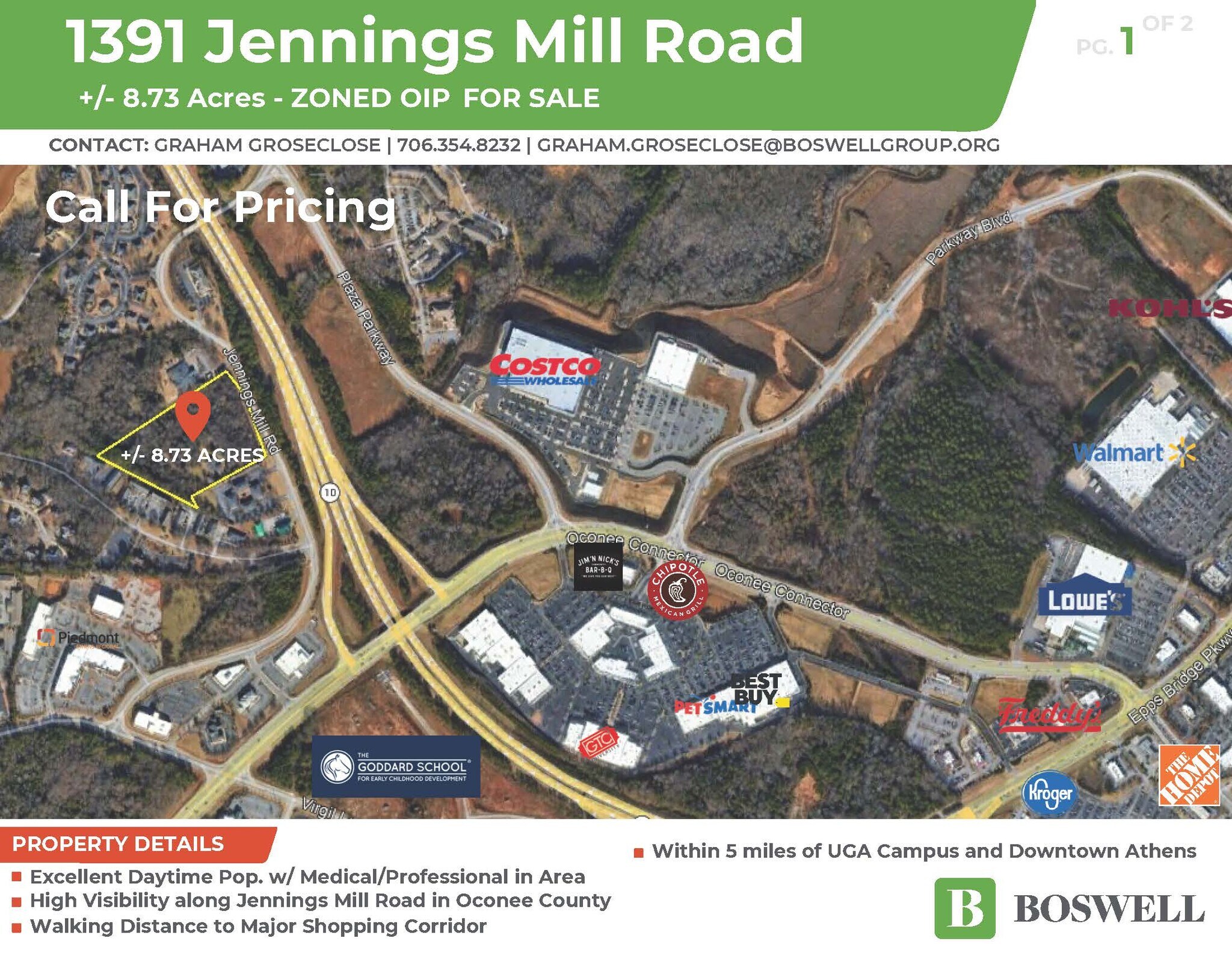 1391 Jennings Mill Rd, Watkinsville, GA à vendre Photo principale– Image 1 sur 4