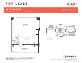 2973 W 7th St, Fort Worth, TX à louer Plan d’étage– Image 1 sur 2