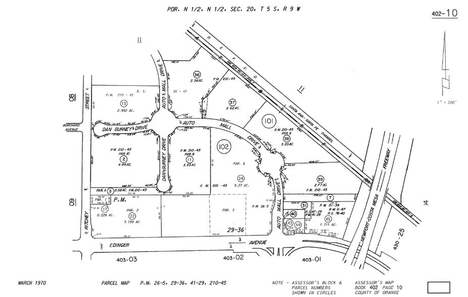 1901 E Edinger Ave, Santa Ana, CA à louer - Plan cadastral – Image 2 sur 2