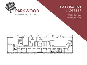 5501 N 19th Ave, Phoenix, AZ à louer Plan d’étage– Image 1 sur 1