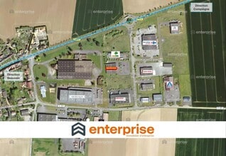 Maignelay-Montigny, OIS - Vue aérienne vue de carte