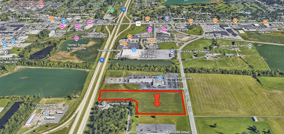 1427 Greely Chapel Road, Lima, OH à louer - Aérien – Image 2 sur 5