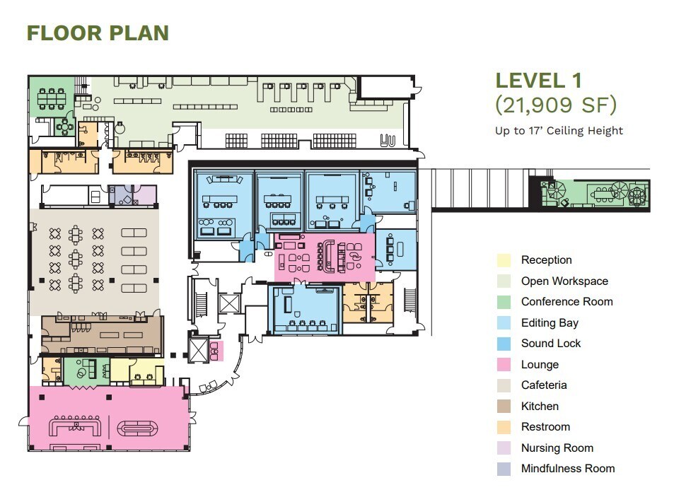 1377 N Serrano Ave, Los Angeles, CA à louer Plan d’étage– Image 1 sur 1
