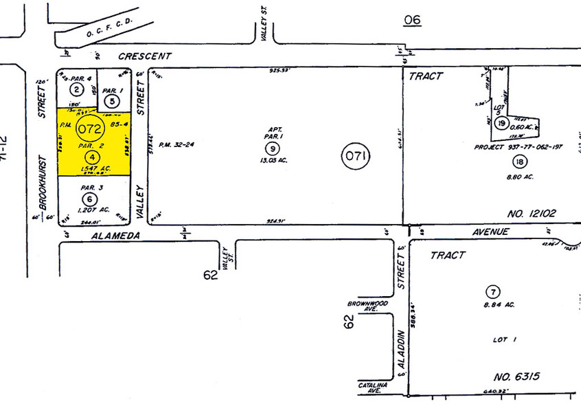 520 N Brookhurst St, Anaheim, CA à louer - Plan cadastral – Image 3 sur 3