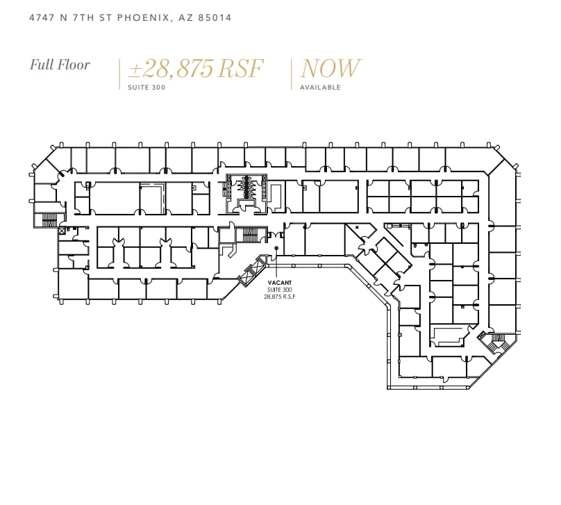 4745 N 7th St, Phoenix, AZ à louer Plan d’étage– Image 1 sur 1