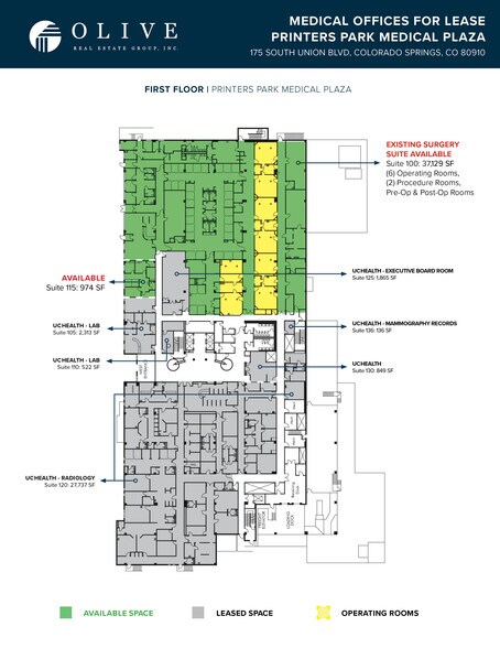 175 S Union Blvd, Colorado Springs, CO à louer - Plan d’étage – Image 2 sur 7