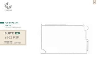 20400 Stevens Creek Blvd, Cupertino, CA à louer Plan d’étage– Image 2 sur 2