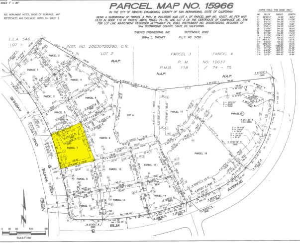 8273 White Oak Ave, Rancho Cucamonga, CA à vendre - Plan cadastral – Image 2 sur 20