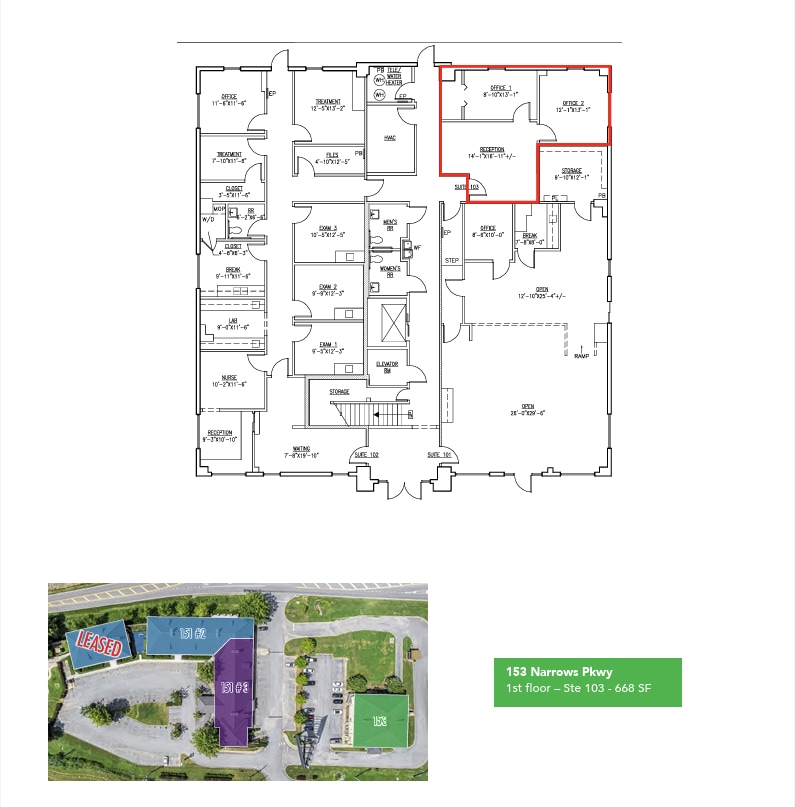 151 Narrows Pky, Birmingham, AL à louer Plan d’étage– Image 1 sur 1
