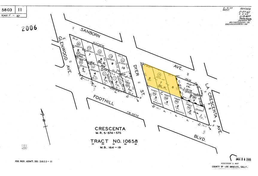 4502 Dyer St, La Crescenta, CA à louer - Plan cadastral – Image 2 sur 5