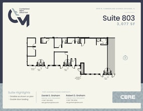 5515 N Cumberland Ave, Chicago, IL à louer Plan d’étage– Image 1 sur 1
