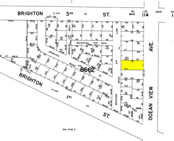 231 Ocean View Ave, Brooklyn, NY à louer - Plan cadastral – Image 2 sur 3