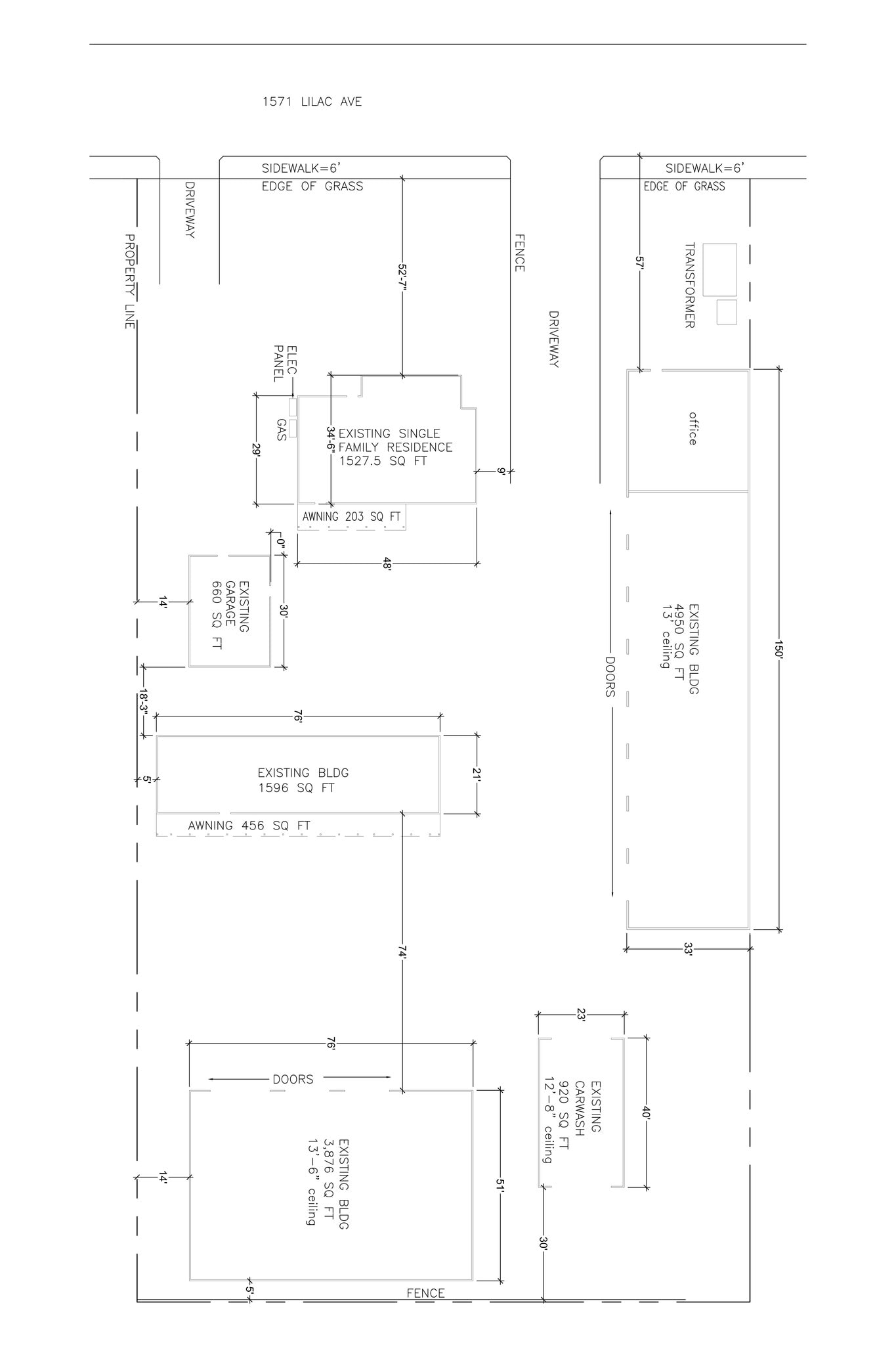 1561-1571 S Lilac Ave, Bloomington, CA à louer Plan de site– Image 1 sur 1