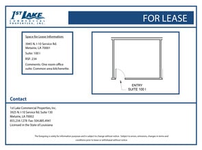 3945 N I-10 Service Rd, Metairie, LA à louer Plan d’étage– Image 1 sur 1