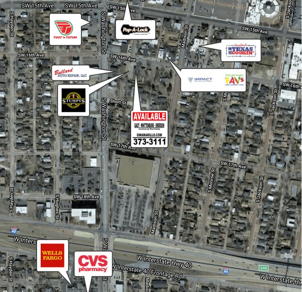 717 SW 16th Ave, Amarillo, TX à vendre - Aérien – Image 2 sur 2