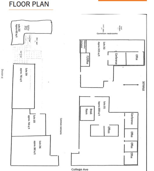 338 W College Ave, Appleton, WI à louer - Plan d’étage – Image 2 sur 2