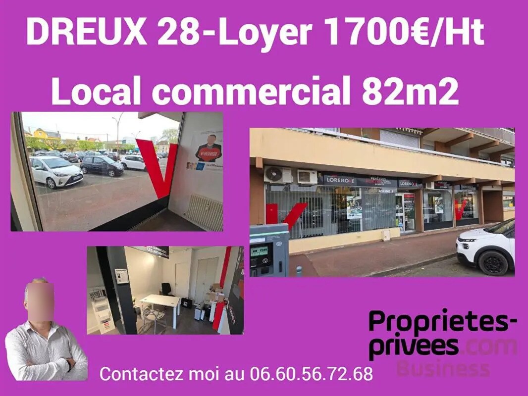 Local commercial dans Dreux à louer Photo de l’immeuble– Image 1 sur 8