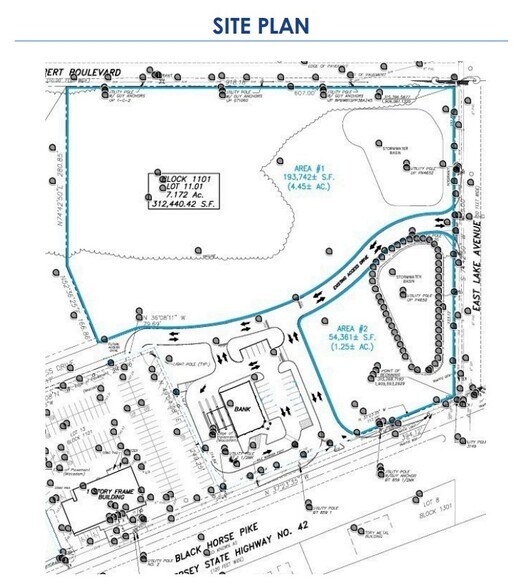 1010 N Black Horse Pike, Williamstown, NJ à vendre - Plan de site – Image 2 sur 2