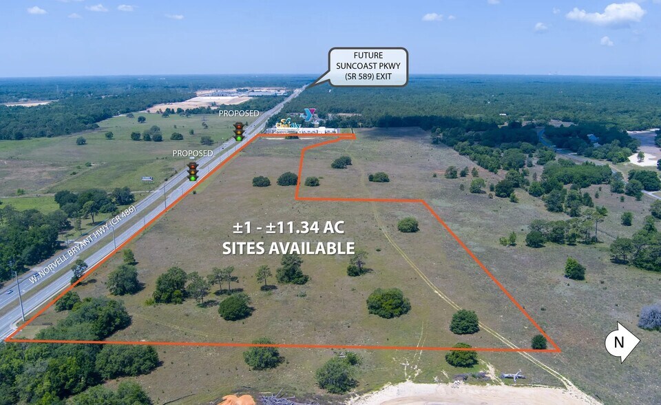 0 W Norvell Bryant Hwy, Lecanto, FL à vendre - Aérien – Image 2 sur 5