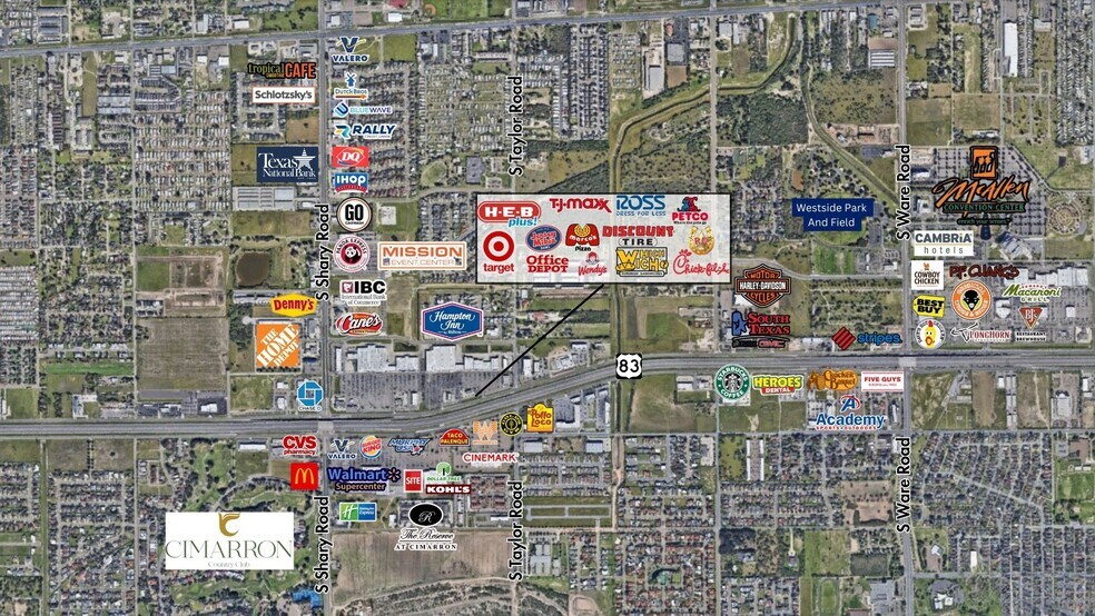 2500 E. Expressway 83, Mission, TX à vendre - Aérien – Image 3 sur 3