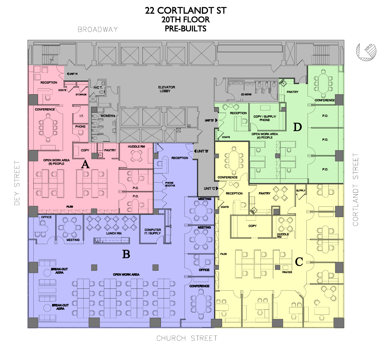22 Cortlandt St, New York, NY à louer Plan d’étage– Image 1 sur 1