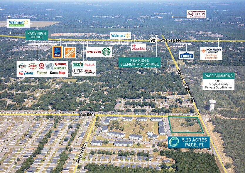 Peach Drive, Pace, FL à vendre - Aérien – Image 1 sur 5