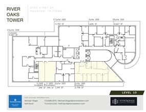 3730 Kirby Dr, Houston, TX à louer Plan d’étage– Image 2 sur 2