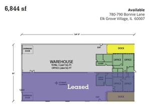 780-790 Bonnie Ln, Elk Grove Village, IL à louer Plan d’étage– Image 1 sur 1