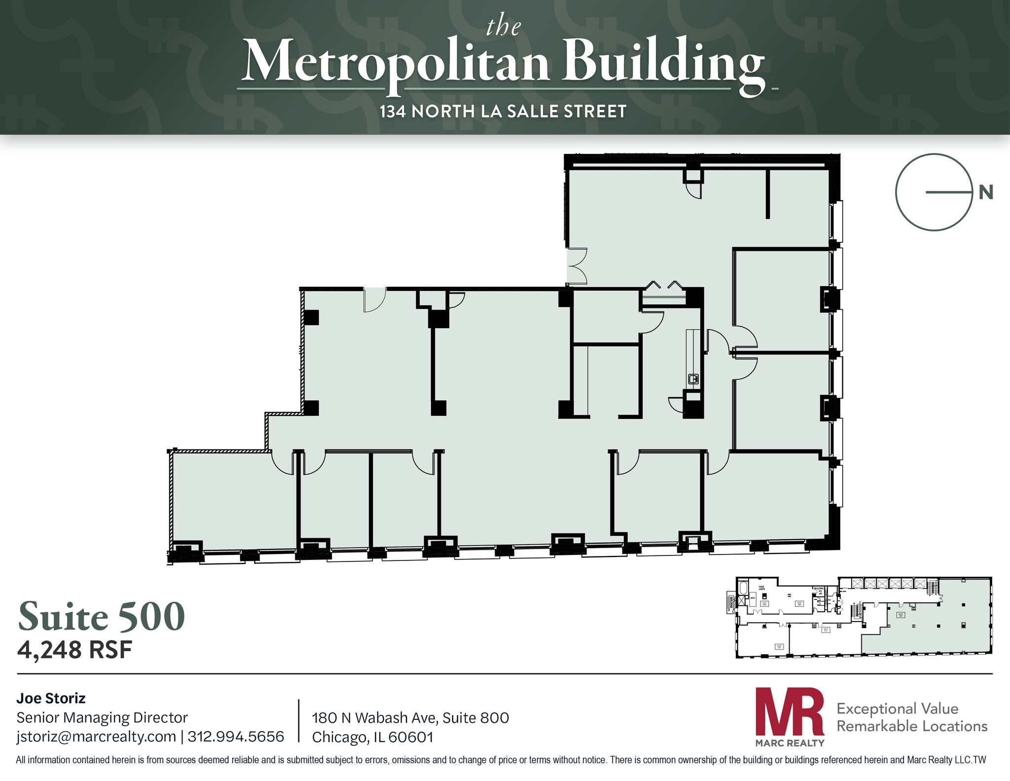 134 N LaSalle St, Chicago, IL à louer Plan d’étage– Image 1 sur 13