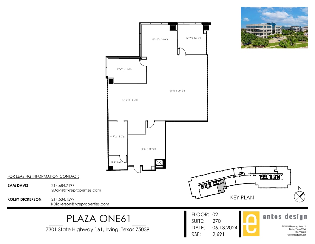 7301 N State Highway 161, Irving, TX à louer Plan d’étage– Image 1 sur 1