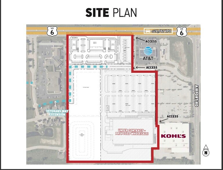 SWC Airport Rd & Hwy 6, Portage, IN à louer - Plan de site – Image 2 sur 5