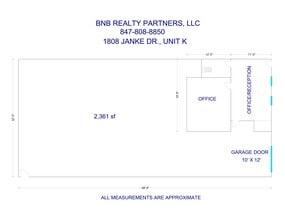1808 Janke Dr, Northbrook, IL à louer Plan de site– Image 1 sur 1