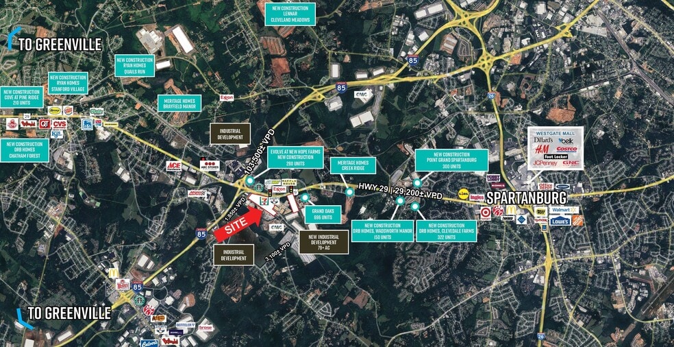 Hwy 29 and Nazareth Church Rd, Spartanburg, SC à vendre - Photo de l’immeuble – Image 2 sur 3