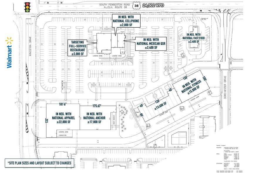 1775 Route 38, Lumberton, NJ à louer - Plan de site – Image 2 sur 7