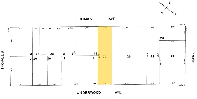 1251 Thomas Ave, San Francisco, CA à vendre - Plan cadastral – Image 3 sur 3