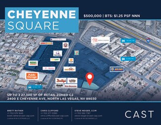 Plus de détails pour 2400 E Cheyenne Ave, North Las Vegas, NV - Terrain à vendre