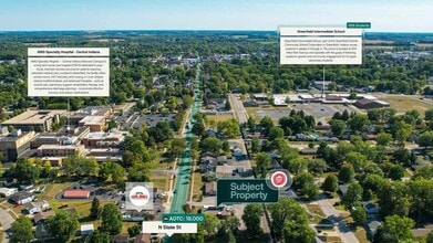 1010 N State St, Greenfield, IN - VUE AÉRIENNE vue de carte