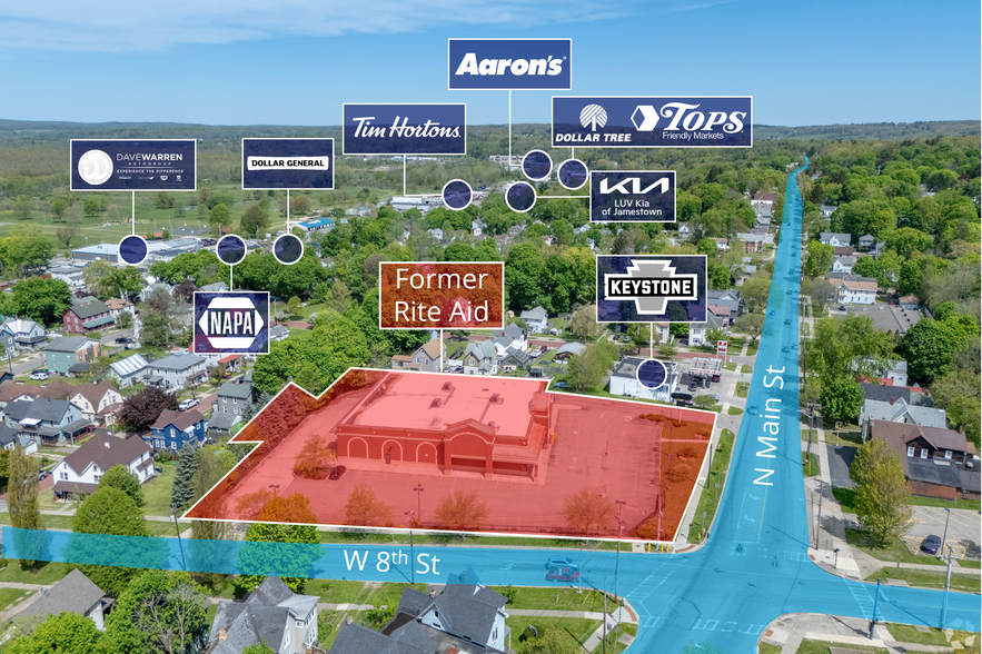 811 N Main St, Jamestown, NY à vendre - Photo de l’immeuble – Image 1 sur 7