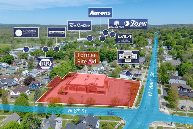Plus de détails pour 811 N Main St, Jamestown, NY - Local commercial à vendre