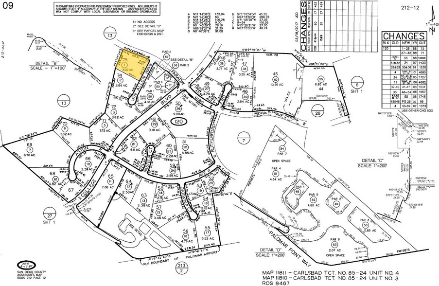 5801 Van Allen Way, Carlsbad, CA à vendre - Plan cadastral – Image 2 sur 8