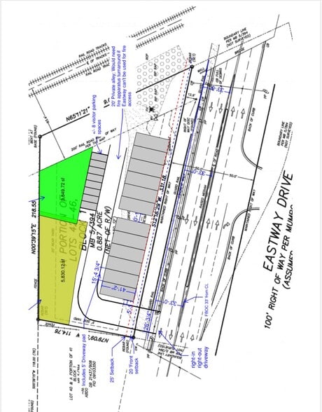 426 Eastway Dr, Charlotte, NC à vendre - Plan de site – Image 2 sur 5
