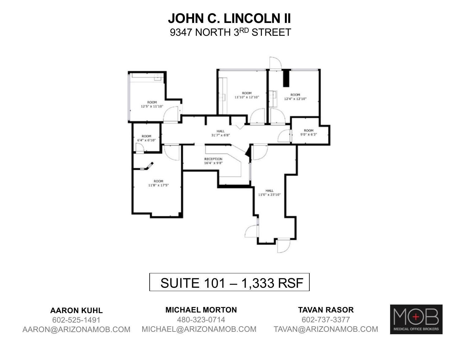 9327 N 3rd St, Phoenix, AZ à louer Plan d’étage– Image 1 sur 1