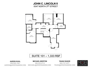 9327 N 3rd St, Phoenix, AZ à louer Plan d’étage– Image 1 sur 1
