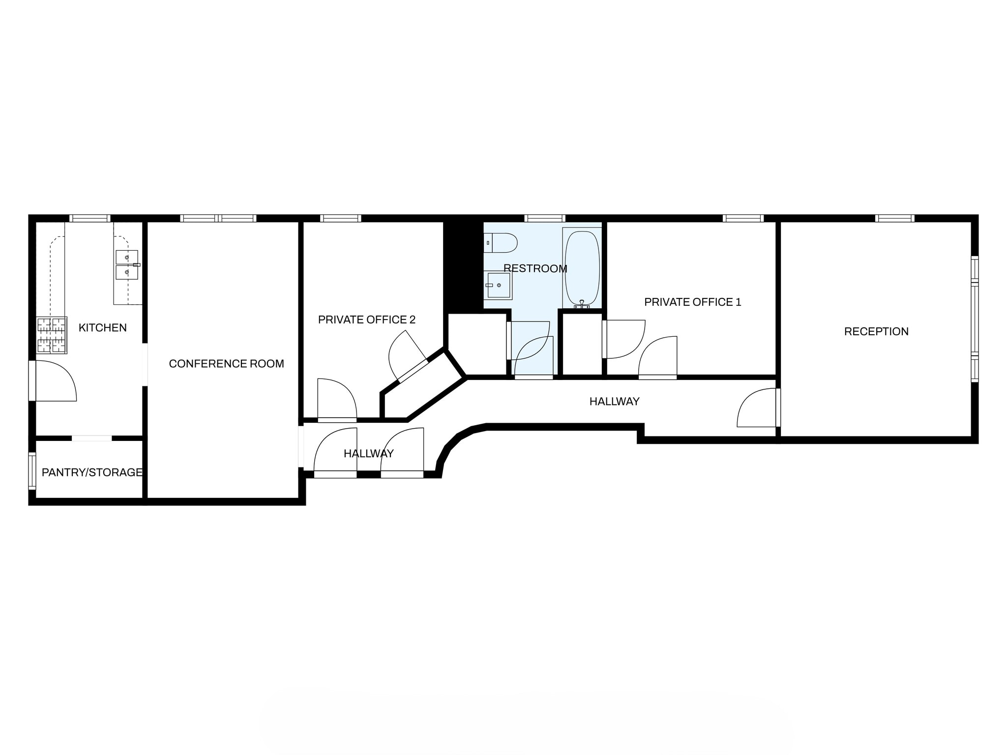 100 E Market St, Wilmington, DE à louer Plan d’étage– Image 1 sur 1