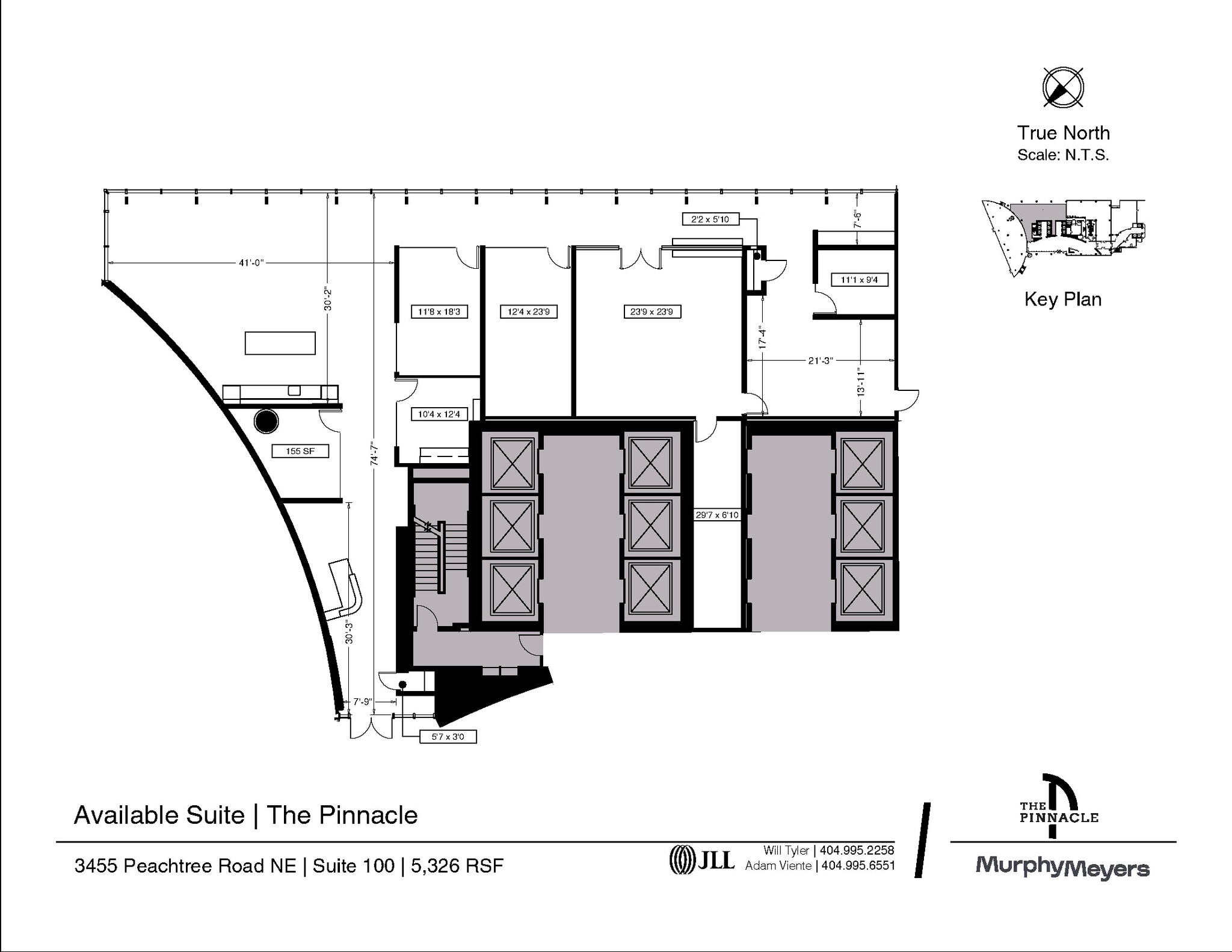 3455 Peachtree Rd NE, Atlanta, GA à louer Plan d’étage– Image 1 sur 1
