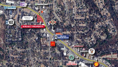 8023 Cantrell Rd, Little Rock, AR - Vue aérienne vue de carte