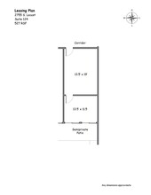 2755 S Locust St, Denver, CO à louer Plan d’étage– Image 1 sur 2