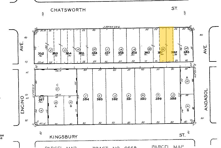 17408 Chatsworth St, Granada Hills, CA à louer - Plan cadastral – Image 2 sur 2