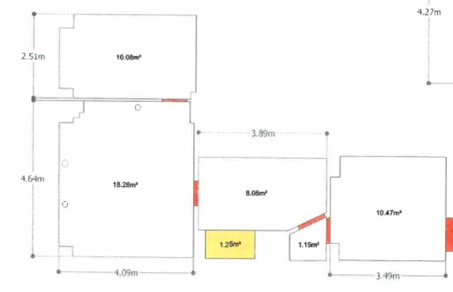 Local commercial dans Paris à louer - Plan d’étage – Image 1 sur 2