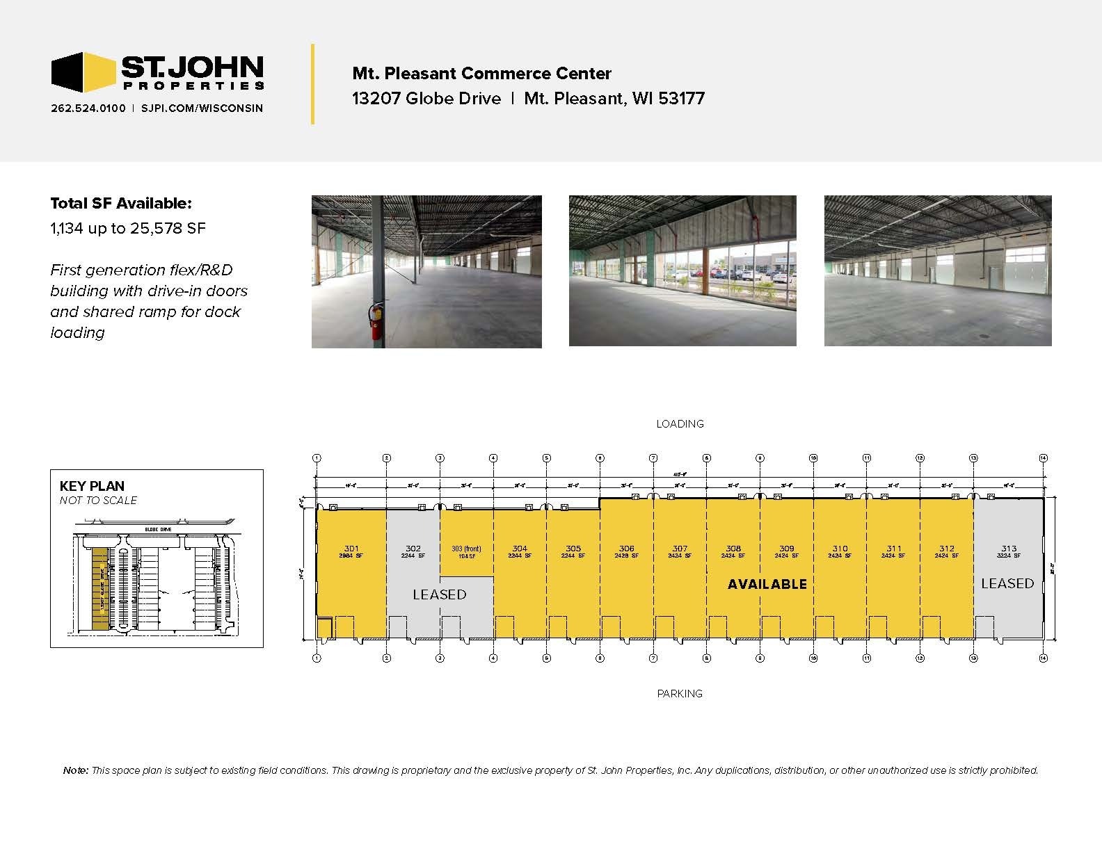 13203 Globe Dr, Mount Pleasant, WI à louer Plan de site– Image 1 sur 11
